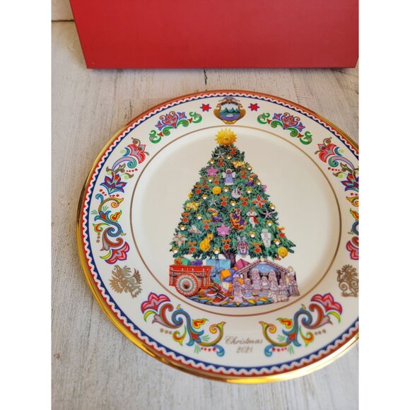 Lenox NEW Costa Rica annual plate trees around the world Xmas decor - Picture 2 of 8